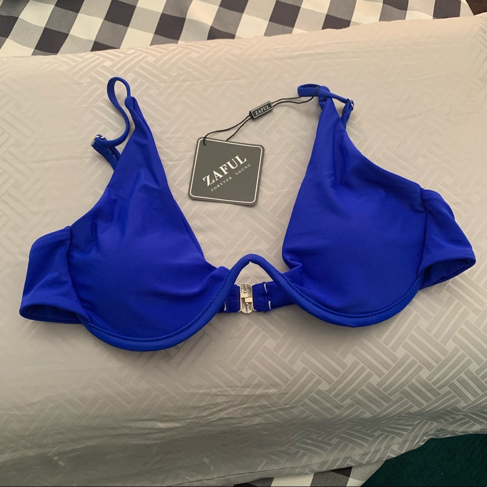 Indigo blue bikini top